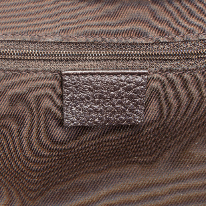 GUCCI GG Crystal Abbey D-Ring Shoulder Bag - Beige & Ebony