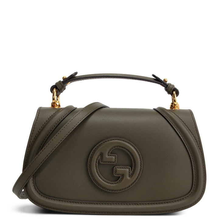 GUCCI Blondie Medium Top Handle Shoulder Bag - Olive Green