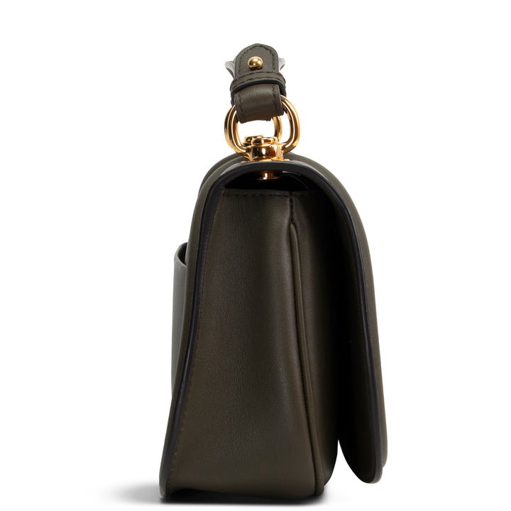 GUCCI Blondie Medium Top Handle Shoulder Bag - Olive Green