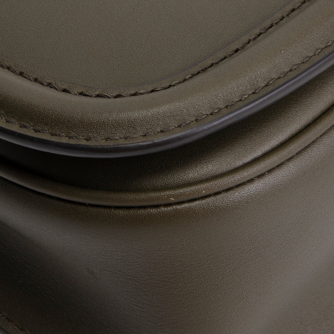 GUCCI Blondie Medium Top Handle Shoulder Bag - Olive Green