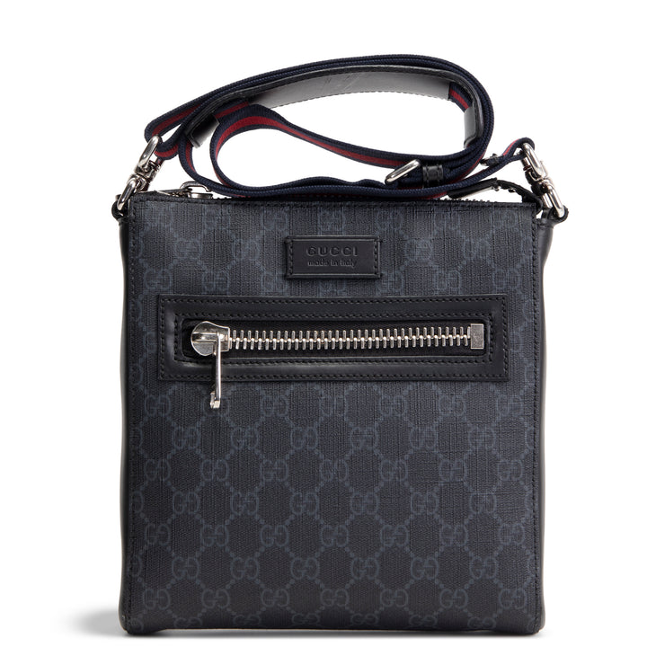 GUCCI GG Supreme Messenger Bag - Black OUTLET FINAL SALE