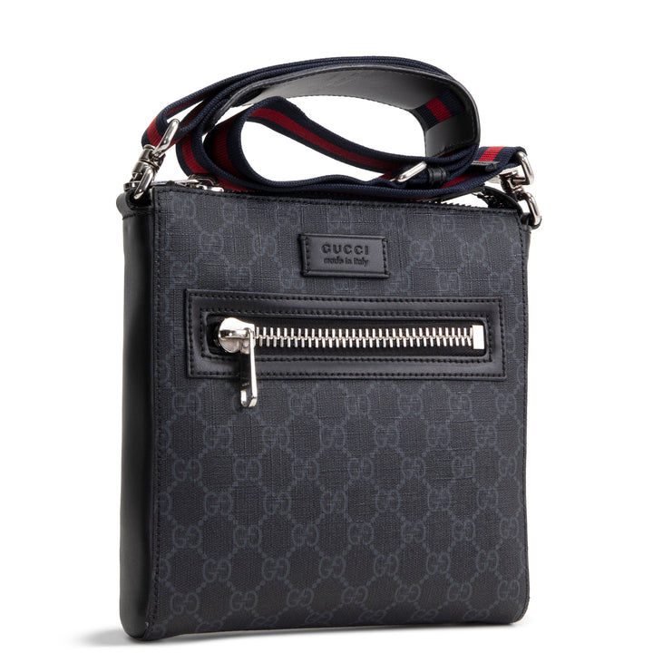 GUCCI GG Supreme Messenger Bag - Black OUTLET FINAL SALE