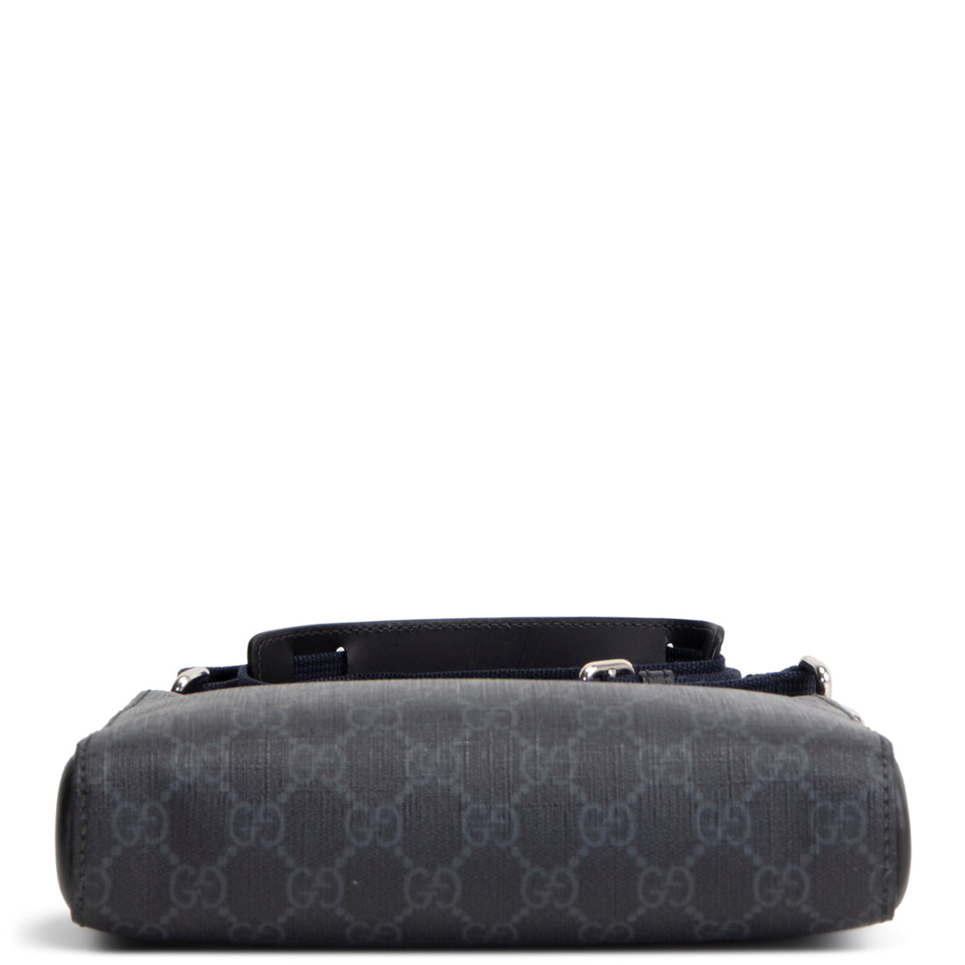GUCCI GG Supreme Messenger Bag - Black OUTLET FINAL SALE