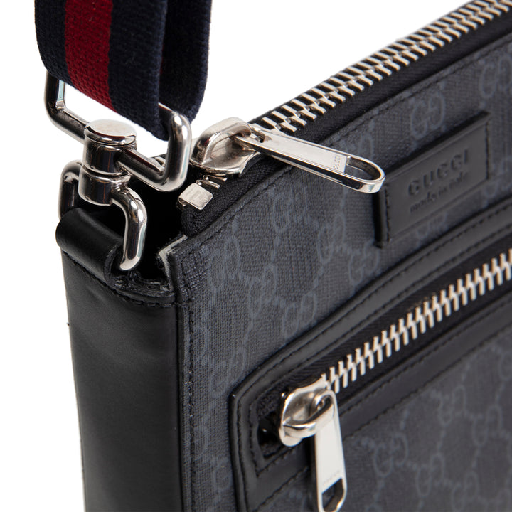 GUCCI GG Supreme Messenger Bag - Black OUTLET FINAL SALE