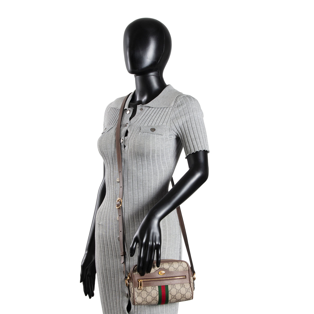GUCCI GG Supreme Mini Ophidia Crossbody Bag