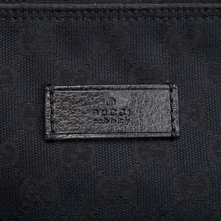 GUCCI GG Canvas Web Messenger - Black