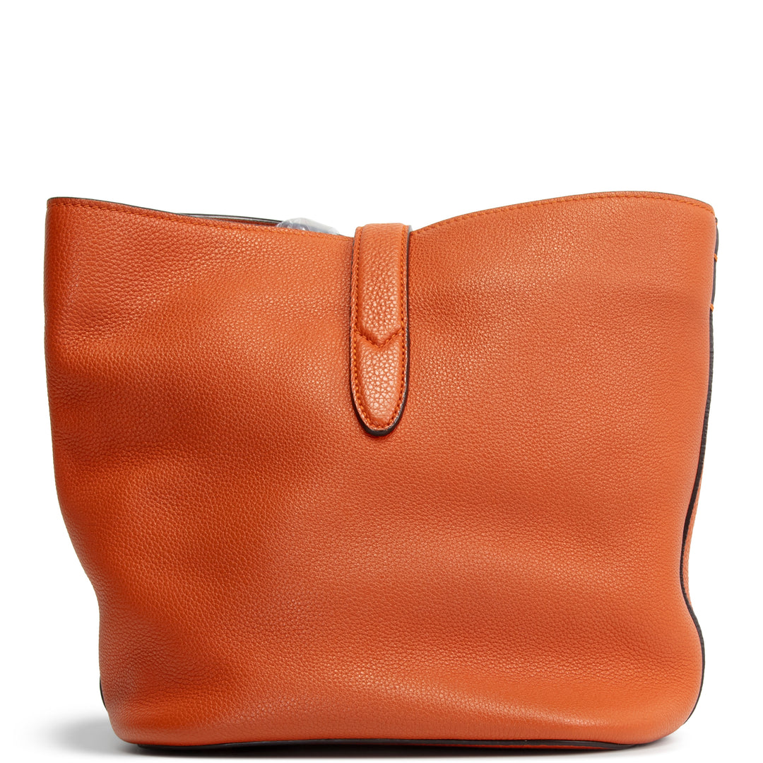 GUCCI Soft Leather Jackie Bucket Bag