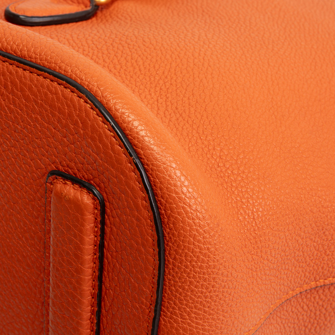 GUCCI Soft Leather Jackie Bucket Bag