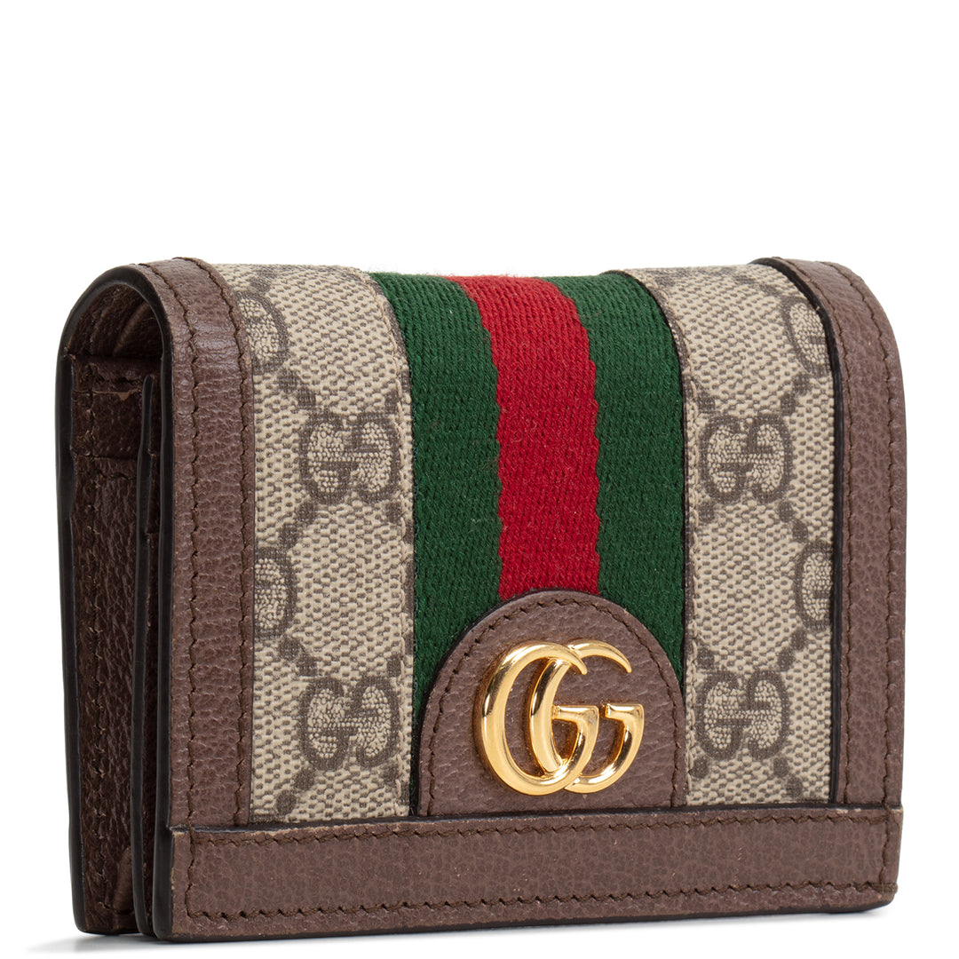 GUCCI Ophidia GG Supreme Compact Wallet
