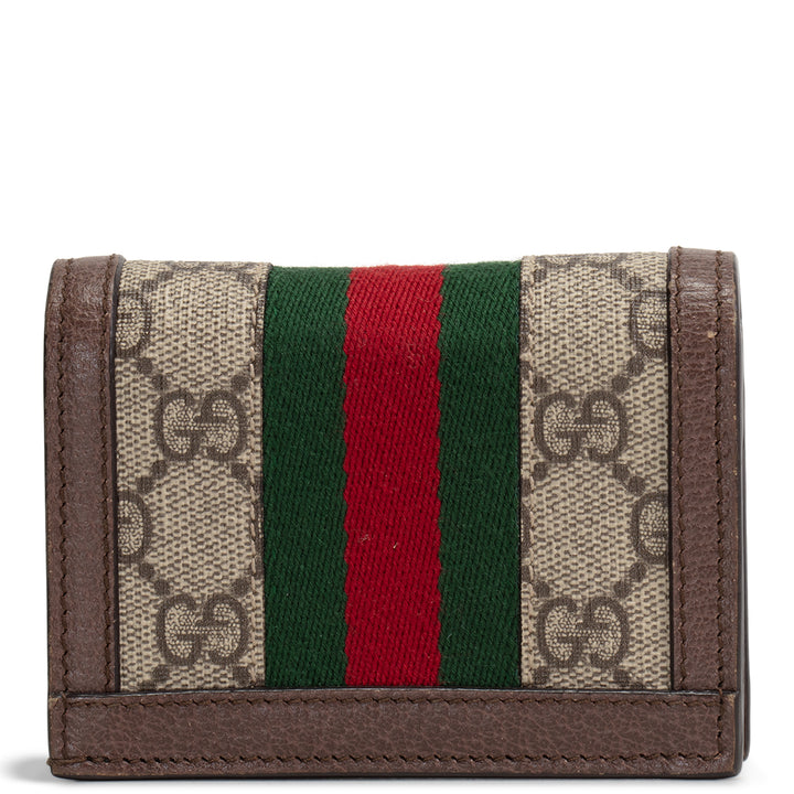 GUCCI Ophidia GG Supreme Compact Wallet