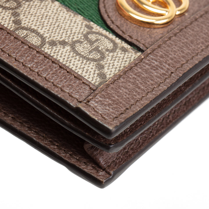 GUCCI Ophidia GG Supreme Compact Wallet