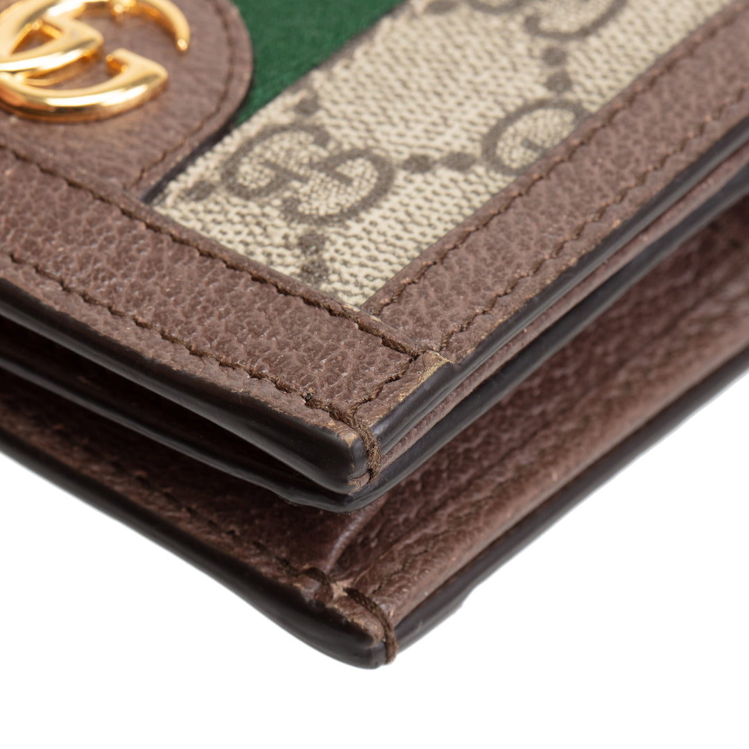 GUCCI Ophidia GG Supreme Compact Wallet