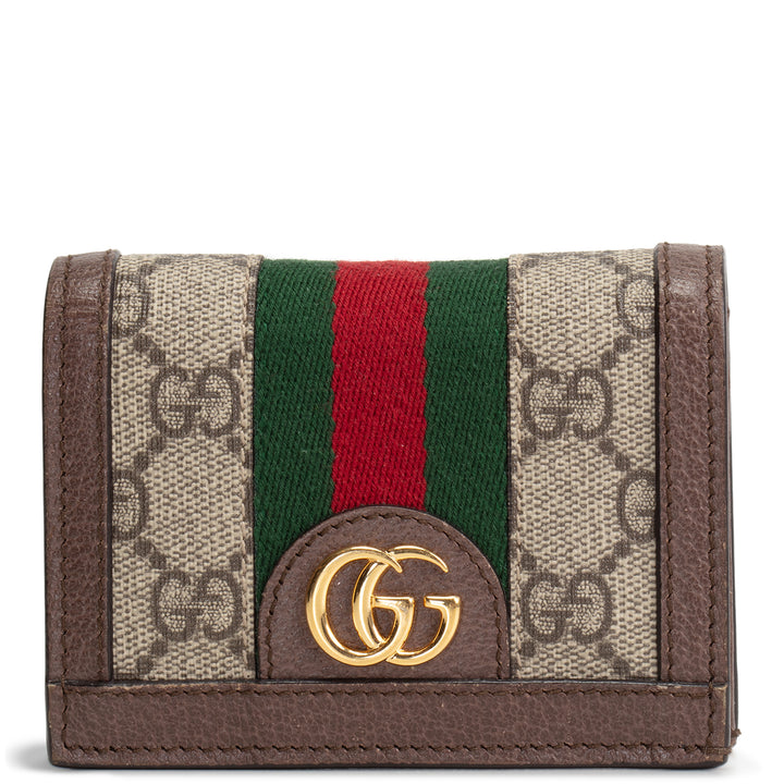 GUCCI Ophidia GG Supreme Compact Wallet