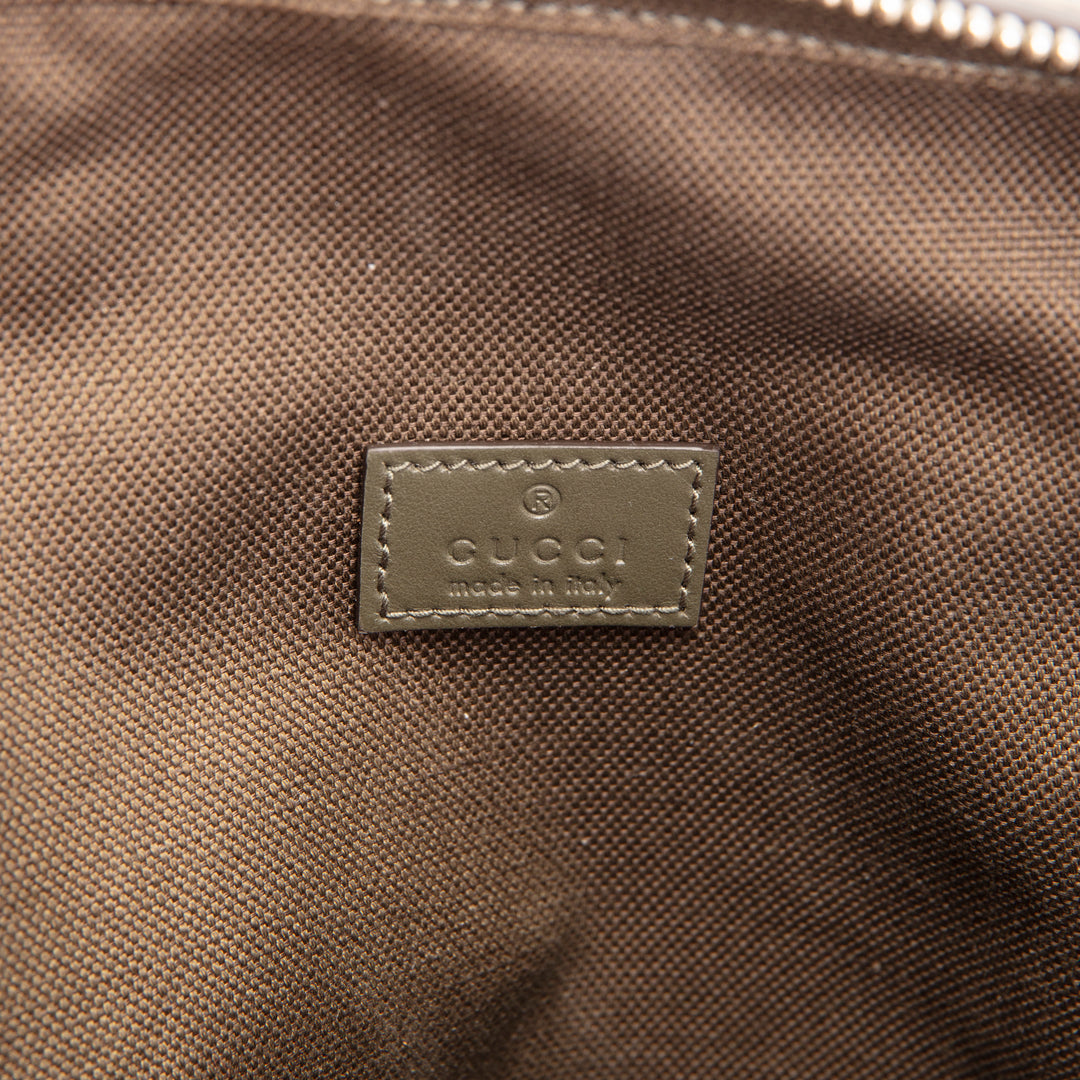 GUCCI GG Supreme Monogram  Sling Bag - Forest Green