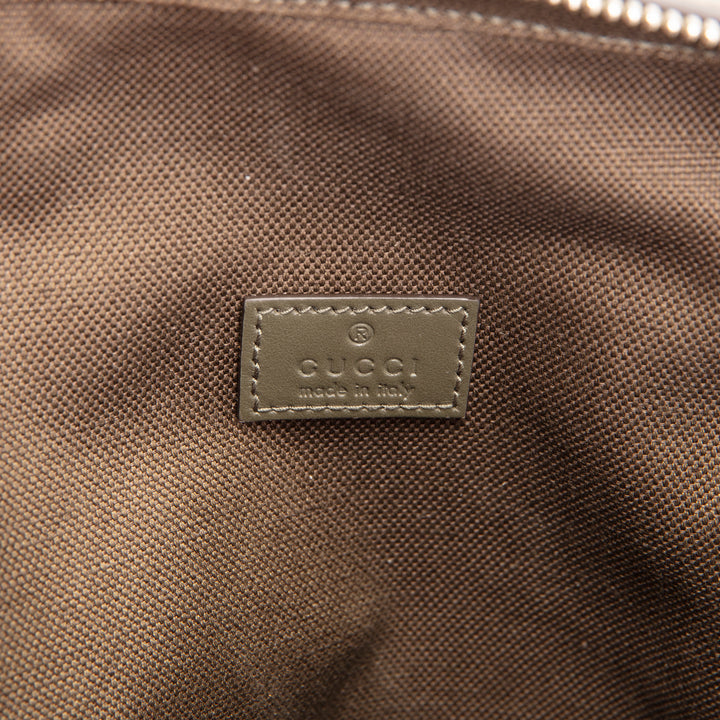 GUCCI GG Supreme Monogram  Sling Bag - Forest Green