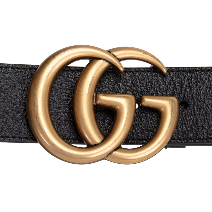 GUCCI GG Marmont Calfskin Leather Belt