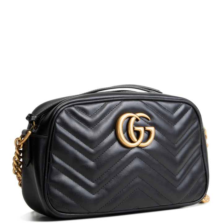 GUCCI GG Marmont Small Camera Bag - Black