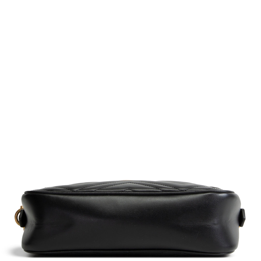 GUCCI GG Marmont Small Camera Bag - Black