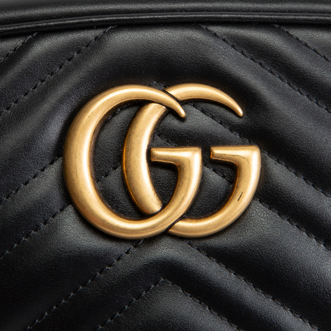 GUCCI GG Marmont Small Camera Bag - Black