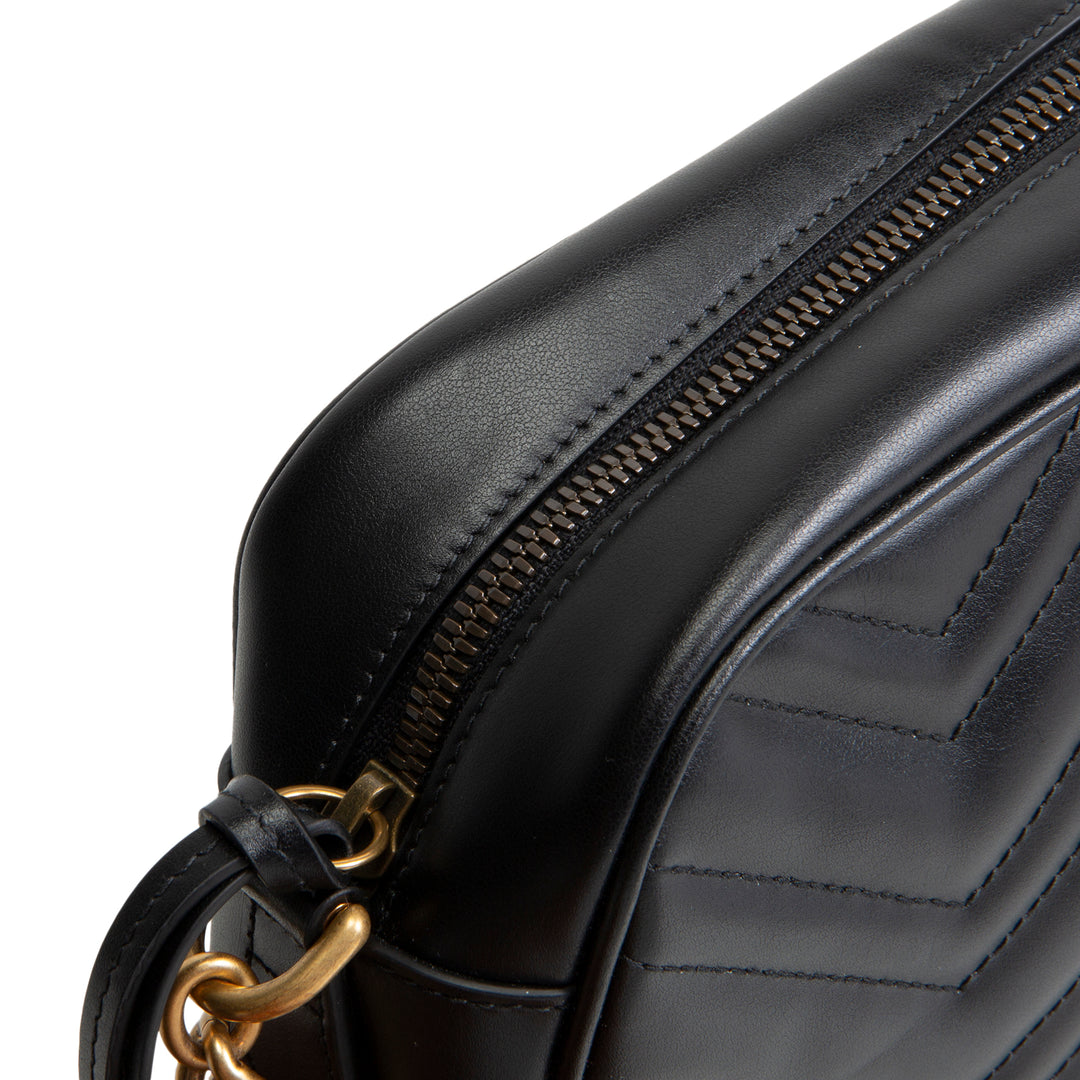GUCCI GG Marmont Small Camera Bag - Black
