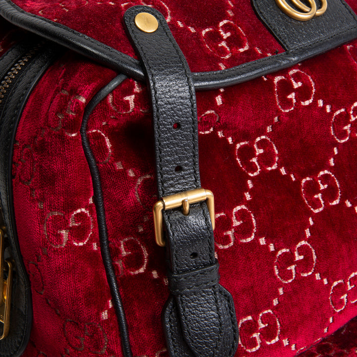 GUCCI GG Velvet Backpack
