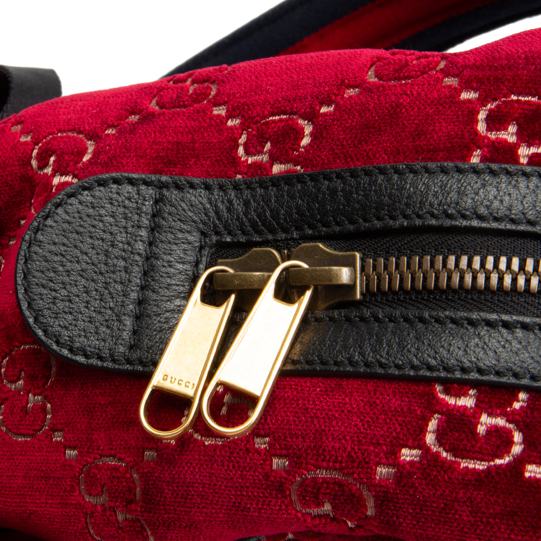 GUCCI GG Velvet Backpack