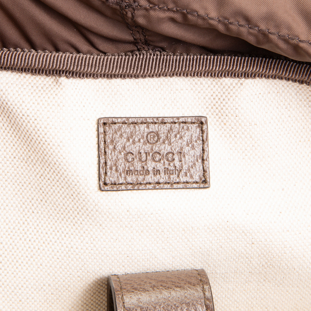 GUCCI GG Supreme Medium Ophidia Backpack - Beige & Ebony