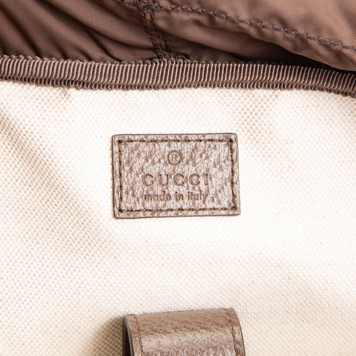 GUCCI GG Supreme Medium Ophidia Backpack - Beige & Ebony