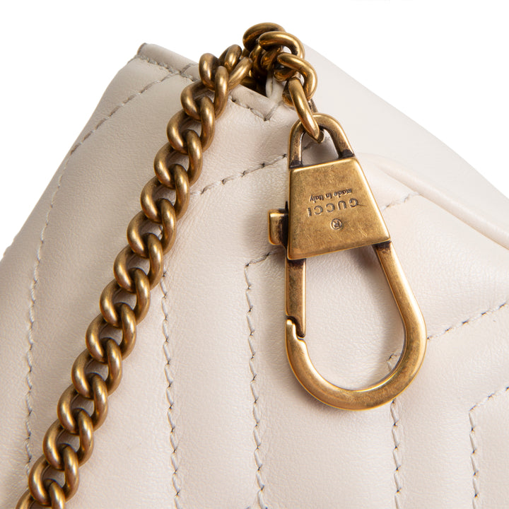 GUCCI Super Mini GG Marmont - White