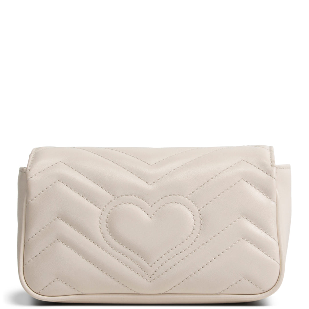 GUCCI Super Mini GG Marmont - White