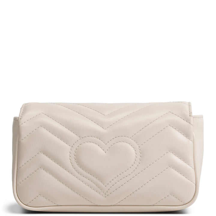 GUCCI Super Mini GG Marmont - White
