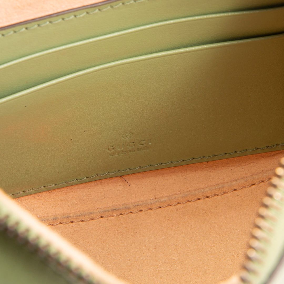 GUCCI GG Marmont Mini Half Moon Hobo - Green