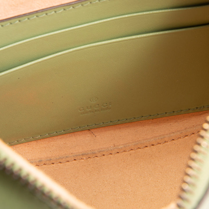GUCCI GG Marmont Mini Half Moon Hobo - Green