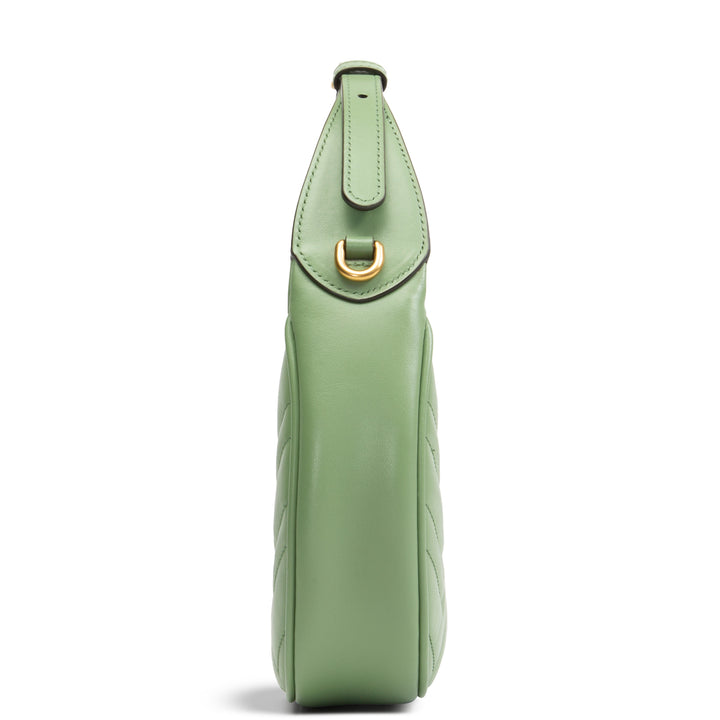 GUCCI GG Marmont Mini Half Moon Hobo - Green