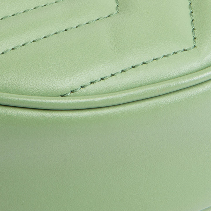 GUCCI GG Marmont Mini Half Moon Hobo - Green
