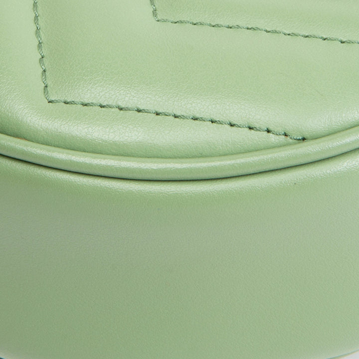 GUCCI GG Marmont Mini Half Moon Hobo - Green