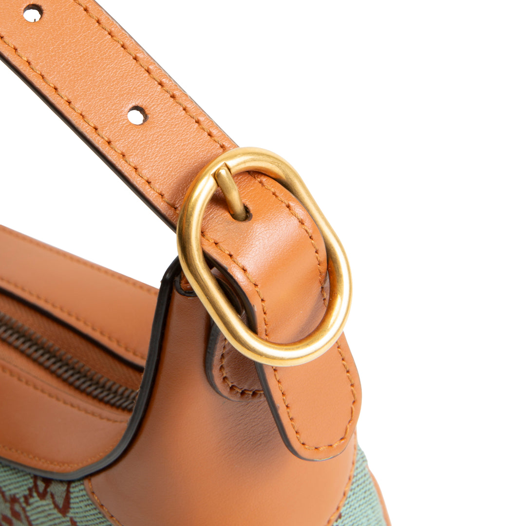 GUCCI GG Ophidia Hobo Mini - Pale Blue & Brown