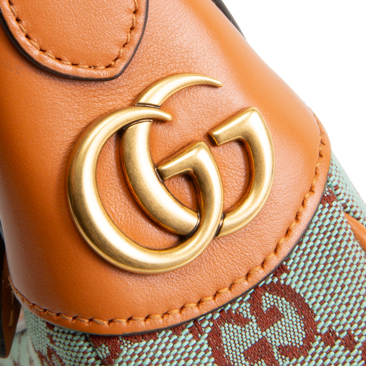 GUCCI GG Ophidia Hobo Mini - Pale Blue & Brown