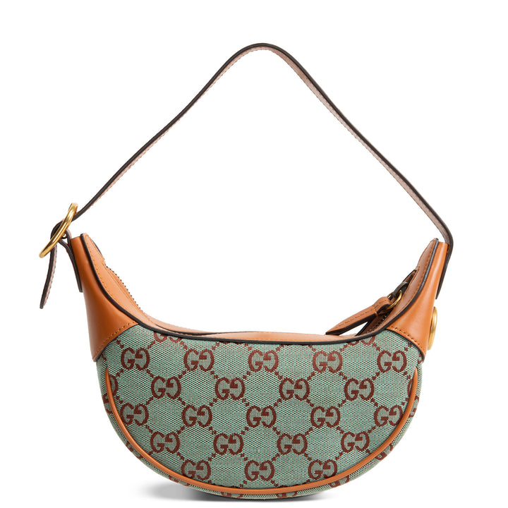 GUCCI GG Ophidia Hobo Mini - Pale Blue & Brown