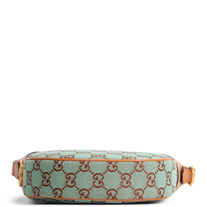 GUCCI GG Ophidia Hobo Mini - Pale Blue & Brown