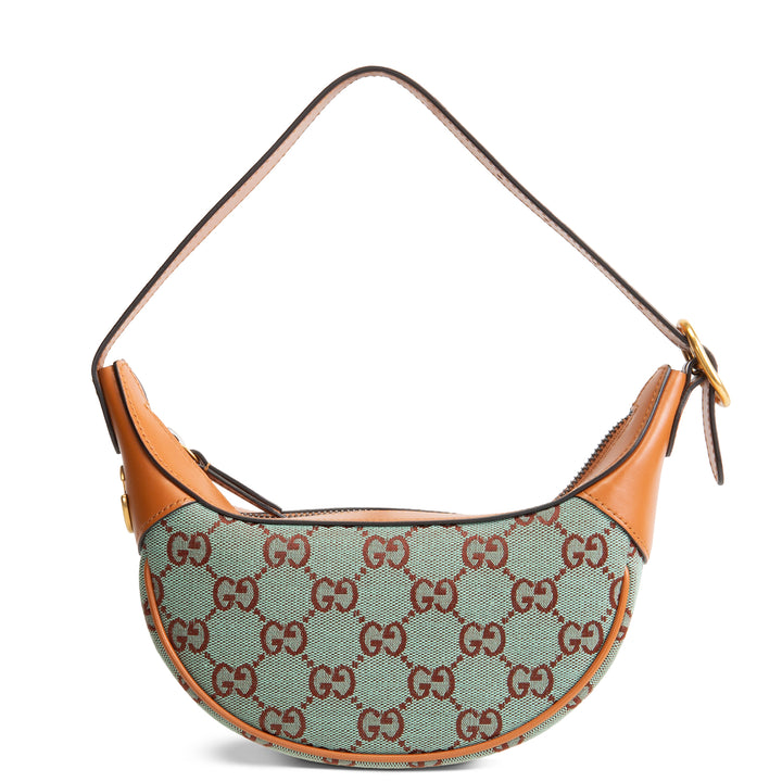 GUCCI GG Ophidia Hobo Mini - Pale Blue & Brown