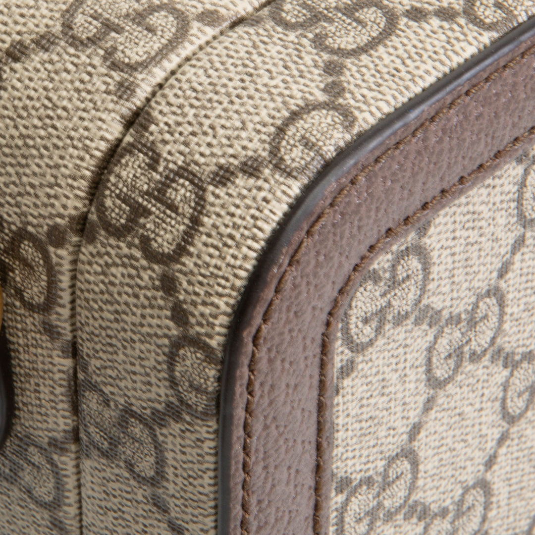 GUCCI GG Supreme Ophidia Trunk Messenger Bag - Beige & Ebony