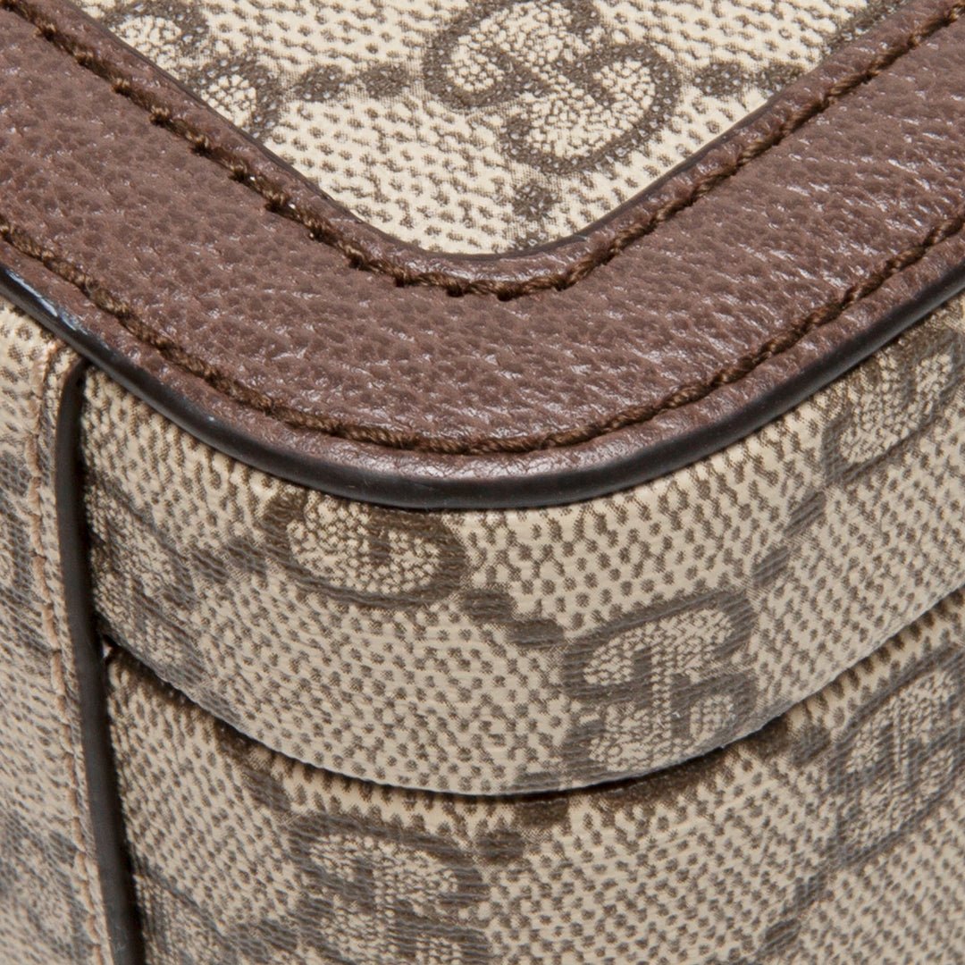 GUCCI GG Supreme Ophidia Trunk Messenger Bag - Beige & Ebony