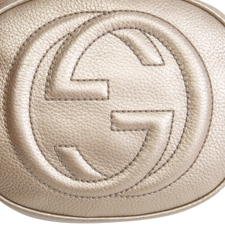 GUCCI Mini Soho Chain Bag - Light Gold