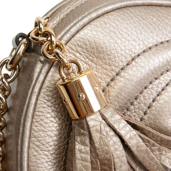 GUCCI Mini Soho Chain Bag - Light Gold