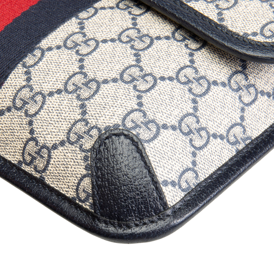 GUCCI GG Supreme Ophidia Belt Bag - Navy