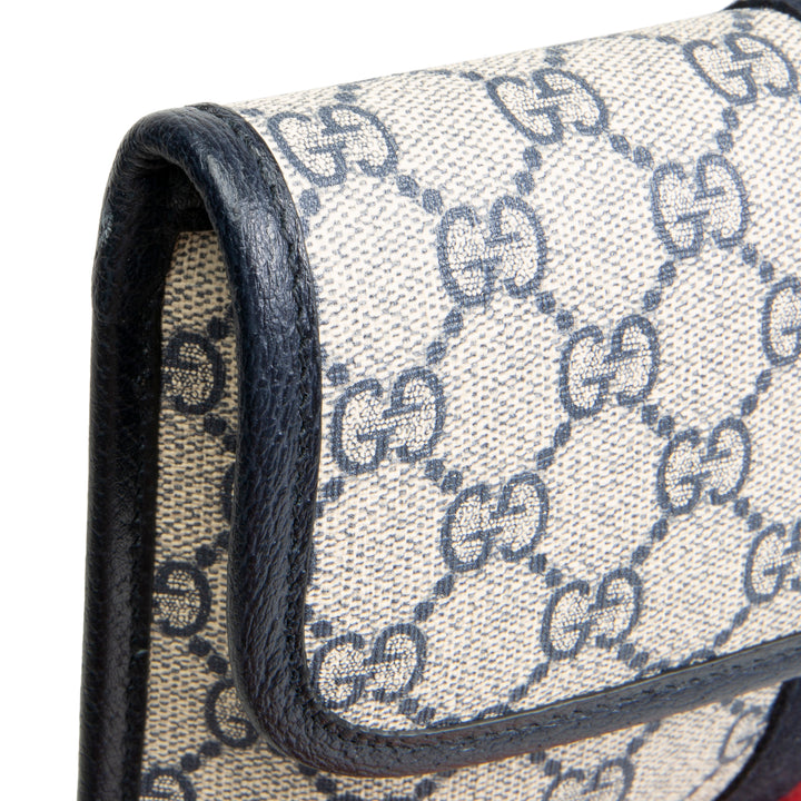 GUCCI GG Supreme Ophidia Belt Bag - Navy
