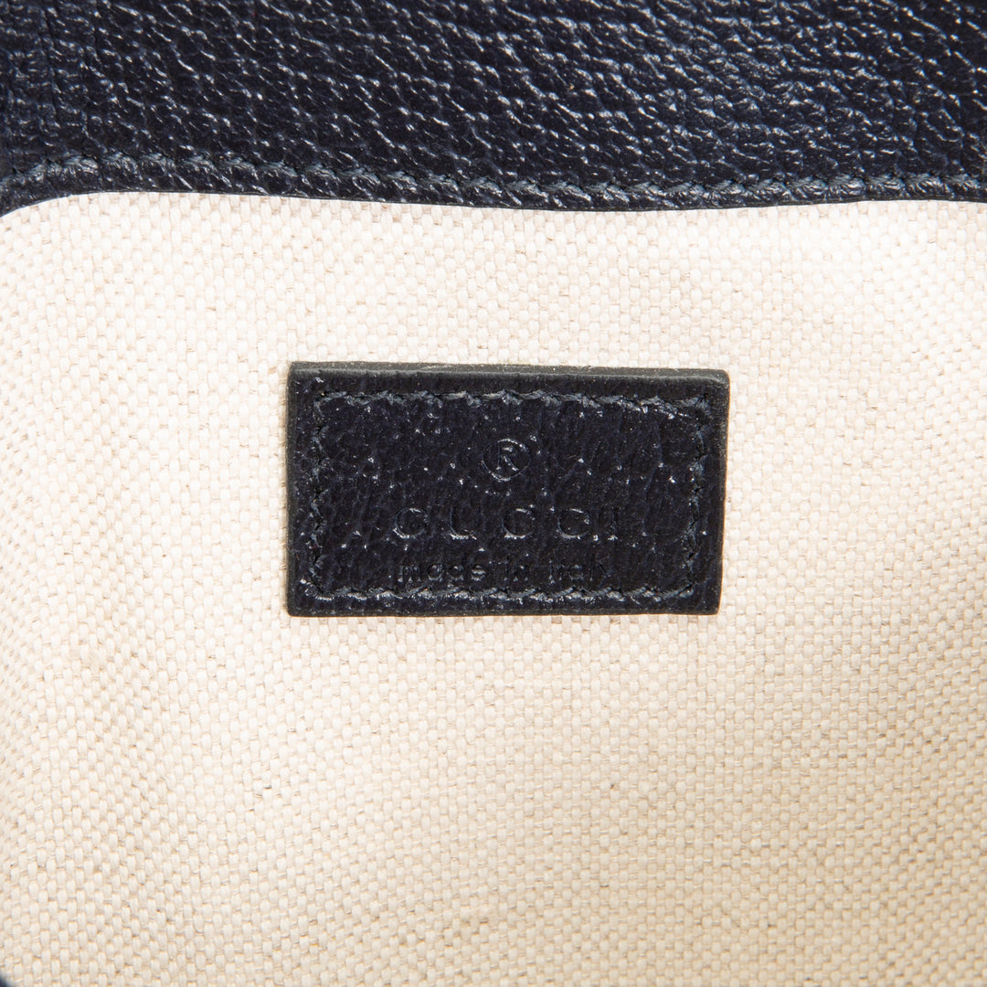 GUCCI GG Supreme Ophidia Belt Bag - Navy