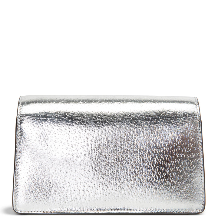 GUCCI Leather Dionysus Super Mini - Silver