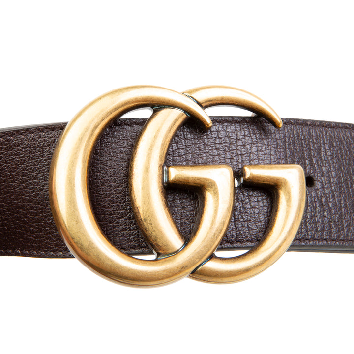 GUCCI GG Marmont Web Belt - Red & Green